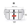 Sumeet Stainless Steel Food Pack Lunch Box for Kids/School with Steel Separator Plate and Locking Clip, 500ML Capacity view 4