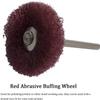 DIY Crafts Pack Of 5 Pcs, Multi Color, Polishing Rotary Tool Mandrel Mounted Abrasive Polishing Buffing Wheel Set, Cotton Wool Felt Nylon Fiber Steel W(Pack Of 5 Pcs, Multi Color) view 3