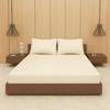 BEVI - Home Premium Self Striped Single Bedsheet with 1 Pillow Cover 300 TC Ultra-Soft 300 TC Microfiber Bed Sheet| Size (60" x 90") Ivory view 2