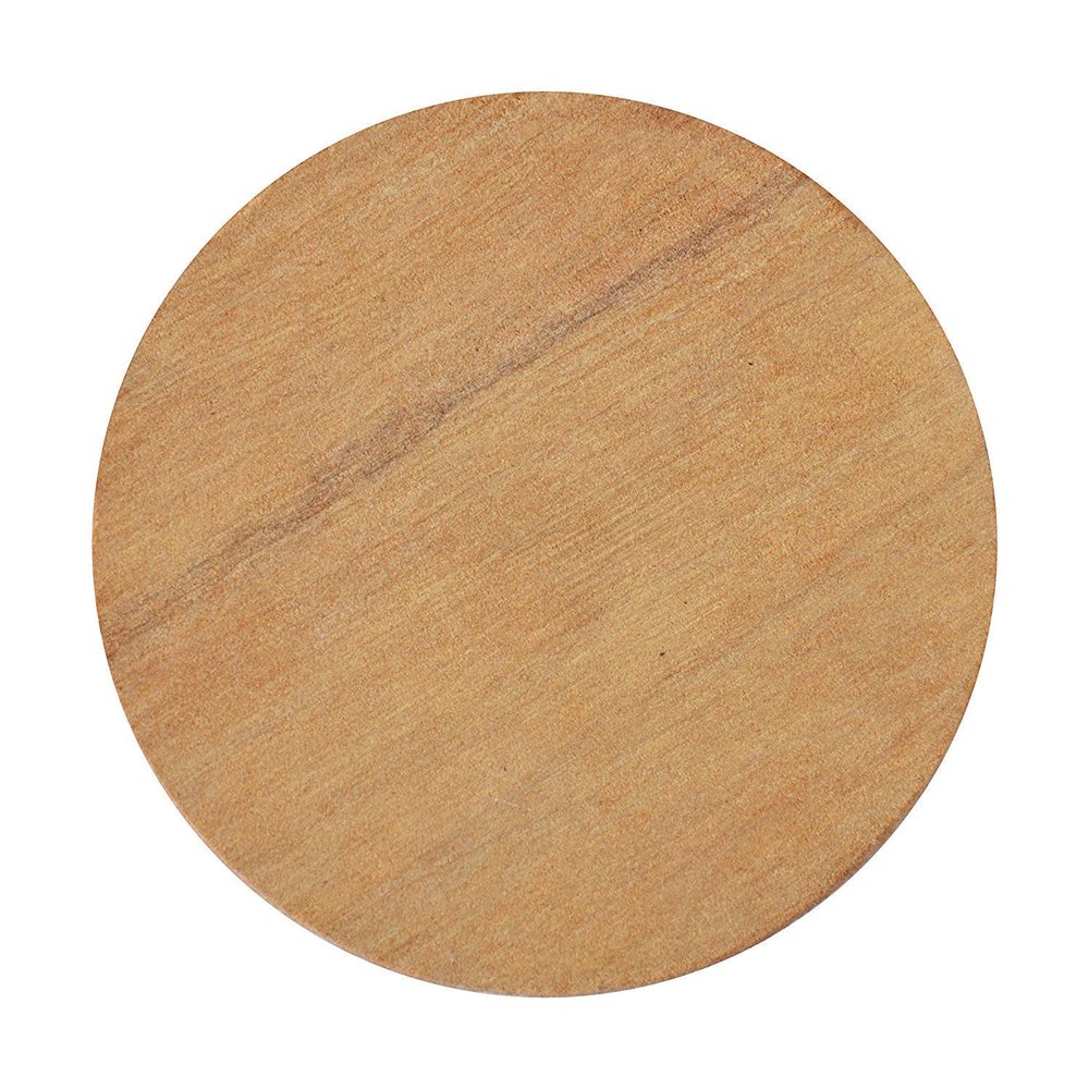 SAMEER SALES Wooden Handmade Sandalwood Rubbing Board (7 Inch, Brown)