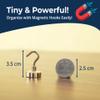 Lifekrafts Magnetic Hooks  Pack of 5 (3.5cm) | Heavy Duty Neodymium Magnets for Hanging Towels, Keys, Masks, Grill, Office, Kitchen, Home, Garage | Strong Multi-Purpose Hook Holders view 2