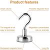 Lifekrafts Magnetic Hooks  Pack of 5 (3.5cm) | Heavy Duty Neodymium Magnets for Hanging Towels, Keys, Masks, Grill, Office, Kitchen, Home, Garage | Strong Multi-Purpose Hook Holders view 4
