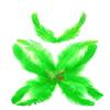 TIPTOP DECORATION Natural Dyed Feathers 10 cm (80 pieces) (Light Green) view 3