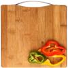 KitchenFest 26cm x 36cm Size Premium Natural Wood/Bamboo Kitchen Chopping Board with Handle (Beige, Pack of 1) view 1