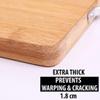 KitchenFest 26cm x 36cm Size Premium Natural Wood/Bamboo Kitchen Chopping Board with Handle (Beige, Pack of 1) view 4