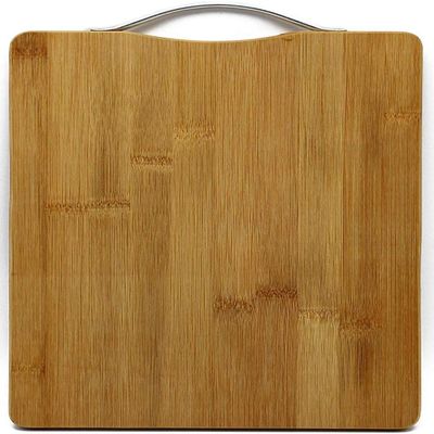 KitchenFest Thick Eco-Friendly Natural Bamboo/Wooden Kitchen Chopping Cutting Board with Handle, Large Size - Beige