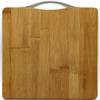 KitchenFest Thick Eco-Friendly Natural Bamboo/Wooden Kitchen Chopping Cutting Board with Handle, Large Size - Beige view 1