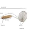 MARWALL Wooden Handle Stainless Steel Wire Skimmer-18cm view 3