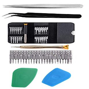 Wroughton 25 in 1 Precision Screwdriver Set for Mobiles|Laptops|Electronics With 2 Plastic Spudger 1 Stainless Steel Non Magnetic Tweezers- Straight and 1 ESD Non Magnetic Tweezers- Curved