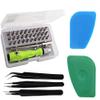 Wroughton 32 In 1 Mini Screwdriver Bits Set With Flexible Extension Rod For Laptop,Mobile,Computer Repairing Tools With 2 Plastic Spudger & Set of 3 ESD Non Magnetic Tweezers- Straight, Flat & Curved view 1