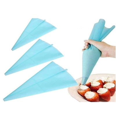 Cake Decor Silicon Pastry Bag Icing Piping Bag Reusable Cake Decorating Bags 16 Inch (2 Pc Pack), Multi