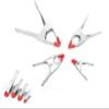 DIY Crafts *Pack Of 4 Pcs, Metallic Silver, Mix Size 4 Pcs Metal Spring Clamps Rubberized Clamp Spring Metal Jaw Opening, for W(*Pack Of 4 Pcs, Metallic Silver) view 2