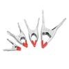 DIY Crafts *Pack Of 4 Pcs, Metallic Silver, Mix Size 4 Pcs Metal Spring Clamps Rubberized Clamp Spring Metal Jaw Opening, for W(*Pack Of 4 Pcs, Metallic Silver) view 4