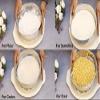 TIARA - 4in1 Stainless Steel Interchangeable Sieve Set of 5 Flour Chalni Spices Food Strainers Atta Chalni Jaali Channi Atta Maida Strainer Silver view 4