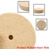 DIY Crafts Pack Of 1 Pc, Off White, Drill Grinding Wheel 3 inch 80mm Buffing Wheel Felt Wool Polishing Pad Abrasive Disc For Bench Grinder Rotary To(Pack Of 1 Pc, Off White) view 4