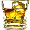 PrimeWorld Whiskey Glass Set of -2 Pcs 300 ml Premium Crystal Clear Lead Free Glass Perfect Foe Scotch, Rum, Liquor and Cocktail Drinks (2, Rock Whiskey 2 Pcs) view 1