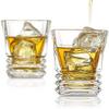 PrimeWorld Whiskey Glass Set of -2 Pcs 300 ml Premium Crystal Clear Lead Free Glass Perfect Foe Scotch, Rum, Liquor and Cocktail Drinks (2, Rock Whiskey 2 Pcs) view 2
