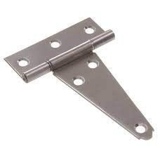 Nixnine Stainless Stee Hinge T 75x125x5 MM (Matte Finish) Pack of 1 (4x6 Inch)