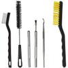 DIY Crafts 15x, Multi, Brushes Different Shapes Ergonomic Wood,Nylon,Metal Handles Organizing Cleaning Maintainance for Drill Machines Engines Floor Corners Jets Car Automot(15x, Multi) view 3