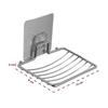 AJB Stainless Steel Soap Dishes Holder for Bathroom- Self Adhesive Wall Mounted Soap Sponge Holder Non-Drilling Storage Saver Rack for Home Kitchen Bathroom Shower (2) view 4