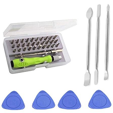 Wroughton 32 In 1 Mini Screwdriver Bits Set With Magnetic Flexible Extension Rod For Home Appliance,Laptop,Mobile,Computer Repairing Preparations With 4 Mobile Opener for Mobile Dissembling Tool and Set of 3 Metal Openers for Mobile Phone and Gadget
