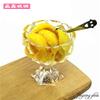 PrimeWorld Diamond Footed 300 ml Ice Cream Bowl Premium Crystal Clear Dessert Bowl Fruit and Pudding Sundae for Home Kitchen etc (1, 1 Pcs Clear) view 4