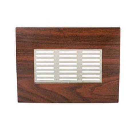 Nixnine PVC Designer Ventilator Grill & Kitchen Jali (Brown 100mm X 200mm X 2.5mm (4 x 8 inch) Pack of 4,