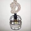 Homenique Edison Filament Hanging Round Rope Hanging Light Urban Retro, Nordic Style, LED/Filament Bulb, Hanging Lights for Ceiling, Decorative Lights for Home (ST64 Bulb not Included) view 4