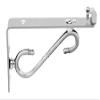 Nixnine Stainless Steel S.L Type Glass Shelf Bracket 6 Inches 8 mm Pack of 4, Silver view 1