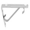 Nixnine Stainless Steel S.L Type Glass Shelf Bracket Wall Bracket 6 Inches 8 mm Pack of 6, Silver view 1