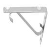 Nixnine Stainless Steel S.L Type Glass Shelf Bracket Wall Bracket 6 Inches 8 mm Pack of 6, Silver view 2