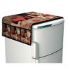 Radeet New Designed Fridge Cover Combo Pack (1pcs Refrigerator Cover + 3pcs Fridge mats + 2pcs Fridge Door Handle Cover) SN9, Multicolor view 2