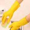 Seebuy Reusable Safety Garden Sanitation Cleaning Waterproof Rubber Gloves for Dish Kitchen Platform Washing; Home Kitchens for Men Women Unisex (Yellow; Free Size) - 6 Pairs view 2