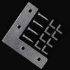 DIY Crafts Pack of 12 Pcs, Silver + Screw, Flat Metal Corner Braces 2.5 Joining Fixing Angle Plate Shelf Brackets & Supports F(Pack of 12 Pcs, Silver + Screw) view 1