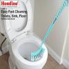 Homfine Cleaning Series Long Handle Plastic Toilet Cleaning Brush for Multiuse (1 Pc, Aqua Green) view 3