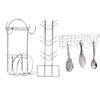 Oc9 Stainless Steel Cup Stand/Cup Holder & Chakla Belan Stand & Hook Rail for Kitchen Rack view 1