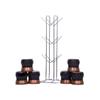 Oc9 Stainless Steel Cup Stand/Cup Holder & Chakla Belan Stand & Hook Rail for Kitchen Rack view 2