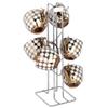 Oc9 Stainless Steel Cup Stand/Cup Holder & Chakla Belan Stand & Hook Rail for Kitchen Rack view 3