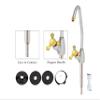 Parijata Imported Ro Faucet tap/Faucet for Undersink/All Ro Water purifiers, Stainless Steel Kitchen Sink Faucet Tap Chrome Reverse Osmosis RO Drinking Water Filter (Golden) view 2