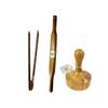 ARMAN SPOONS-Believe in Quality Wooden Tong/Chimta, Belan and Masher Set Handmade (Teak Wood Rolling Pin) view 1