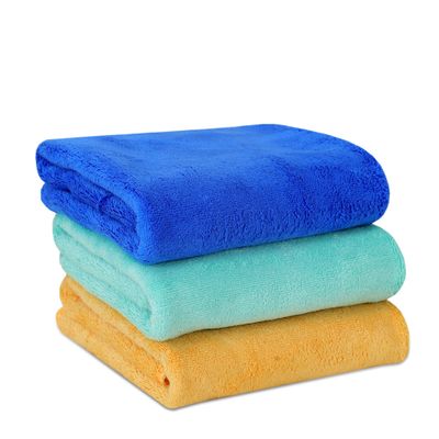 Yellow Weaves Super Soft Microfiber Hand Towels, Gym & Workout Towels 400 GSM(3 Pieces, Multi Colors)