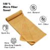Yellow Weaves Super Soft Microfiber Hand Towels, Gym & Workout Towels 400 GSM(3 Pieces, Multi Colors) view 2