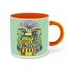 WHATS YOUR KICK - Books Reading Inspired Designer Printed Orange Ceramic Coffee |Tea | Milk Mug Combo with Coaster (Gift | Books | Motivational Quotes | Hobby (Combo 12) view 2
