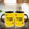 WHATS YOUR KICK - Books Reading Inspired Designer Printed Black Ceramic Coffee |Tea | Milk Mug Combo with Coaster (Gift | Books | Motivational Quotes | Hobby (Combo 5) view 3