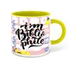 WHATS YOUR KICK - Books Reading Inspired Designer Printed Yellow Ceramic Coffee |Tea | Milk Mug Combo with Coaster (Gift | Books | Motivational Quotes | Hobby (Combo 3) view 2