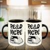 WHATS YOUR KICK - Books Reading Inspired Designer Printed Black Ceramic Coffee |Tea | Milk Mug Combo with Coaster (Gift | Books | Motivational Quotes | Hobby (Combo 4) view 3