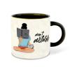 WHATS YOUR KICK - Books Reading Inspired Designer Printed Black Ceramic Coffee |Tea | Milk Mug Combo with Coaster (Gift | Books | Motivational Quotes | Hobby (Combo 8) view 2