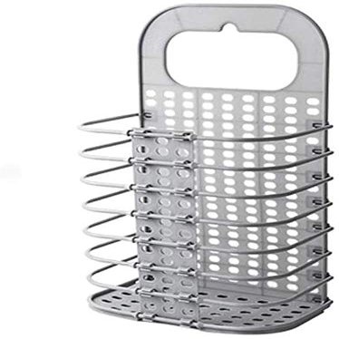 Toriox Magic Sticker Plastic Multipurpose Hanging Laundry Basket for Washing Machine Kids Dirty Clothes Storage Bathroom Bedroom Laundry Basket Toiletry Organization Washing Bin Home Essential