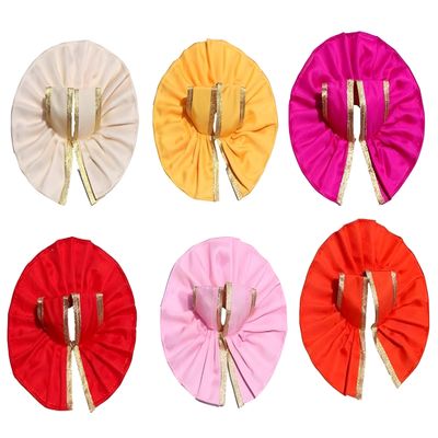 Geetanjali Handmade Fabric Laddu Gopal Plain Dress (Pack of 6) Size : 3