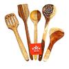 BRRL Wooden Spoon Set for Kitchen/Woods Spatula/Kadchi Chammach Set view 1
